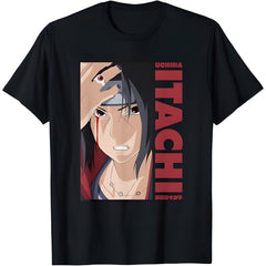 Naruto Shippuden Itachi Block and Name T-Shirt